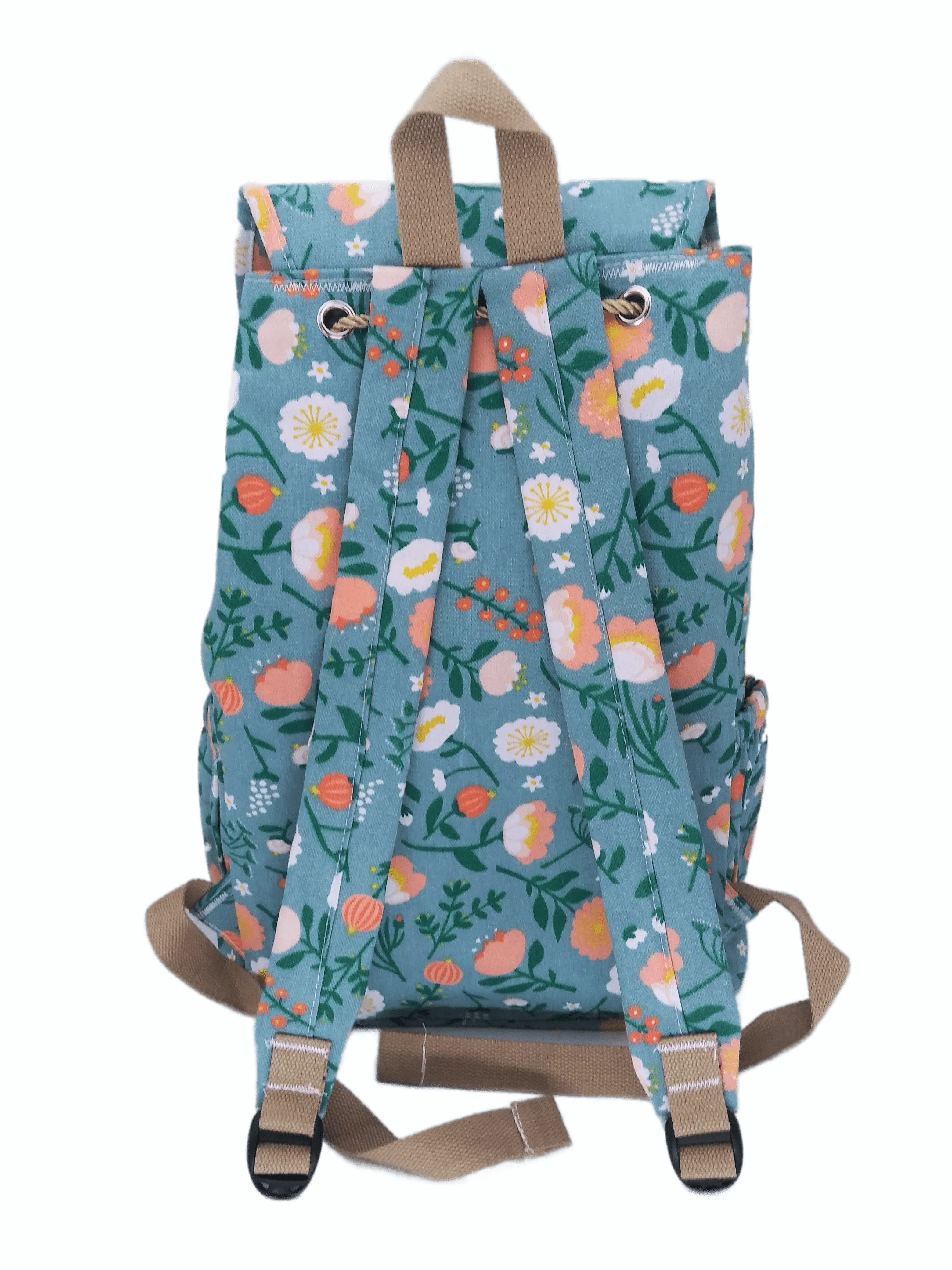 Bravo! Backpack Rucksack Drawstring (Daisy, Aqua 2)