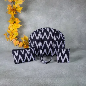 Bristlefront Everyday Tote Combo Black Zig zag Design