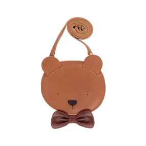 Britta Exclusive Purse | Winter Bear | Cognac Classic Leather