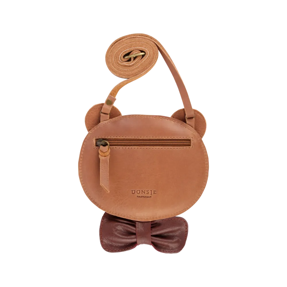 Britta Exclusive Purse | Winter Bear | Cognac Classic Leather