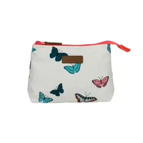 Butterflies Canvas Makeup Bag