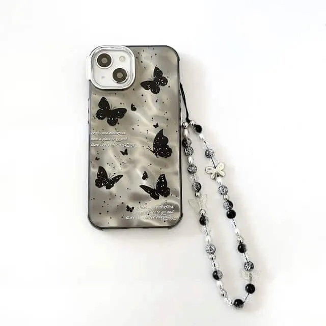 Butterfly Bliss iPhone Case With Lanyard