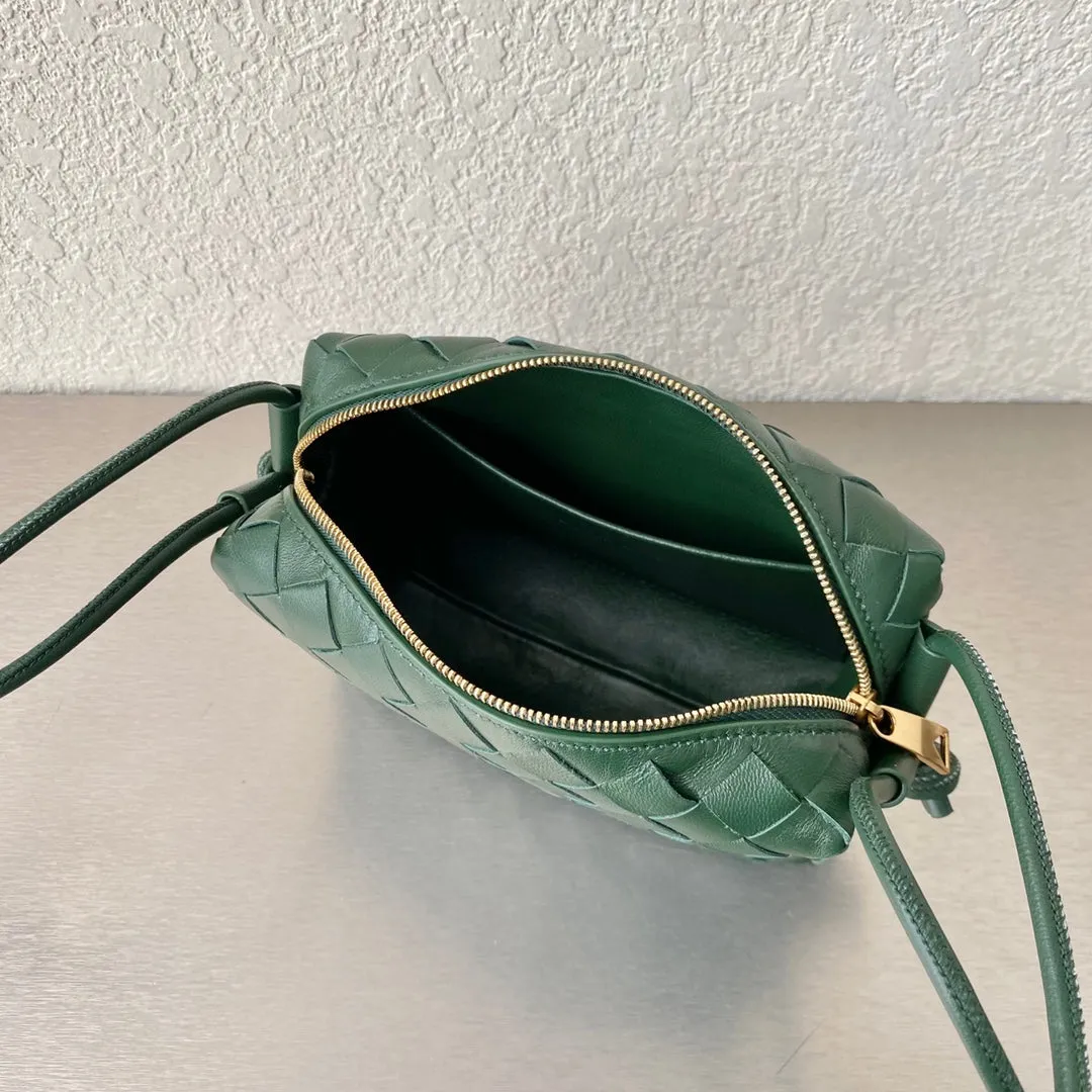 BV Mini Loop Camera Bag Dark Green, For Women, Women’s Bags 6.7in/17cm