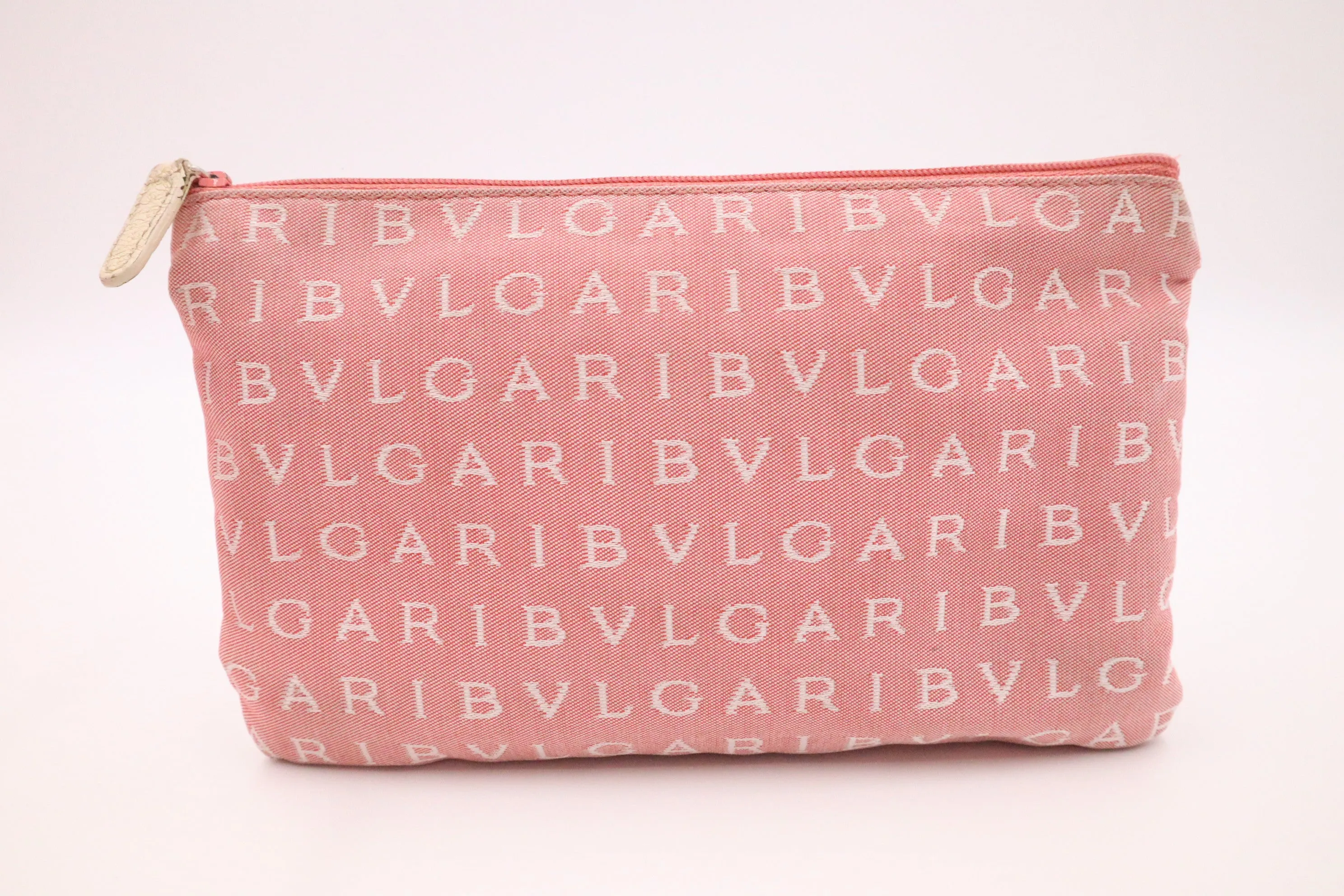 Bvlgari Tote in Pink Canvas