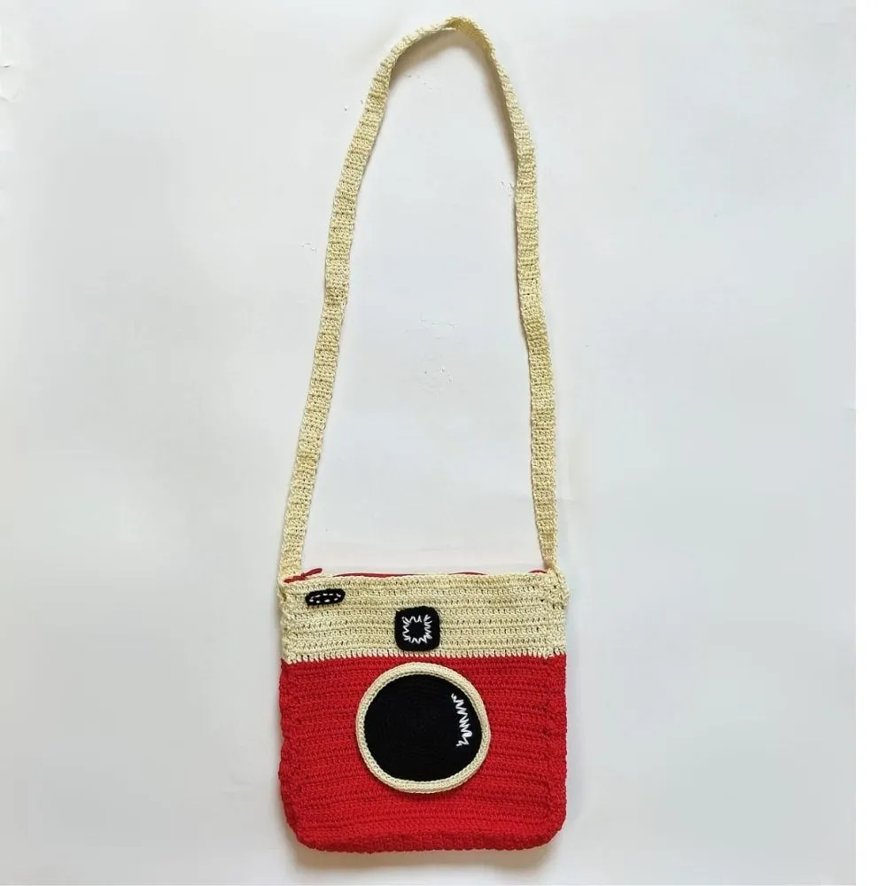 Camera Purse - Handcrafted Crochet