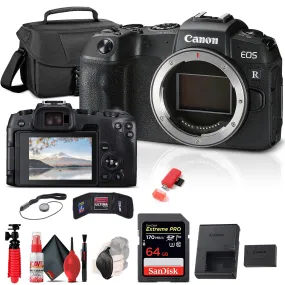 Canon EOS RP Mirrorless Digital Camera (Body Only) (3380C002)   64GB Memory Card Base Bundle