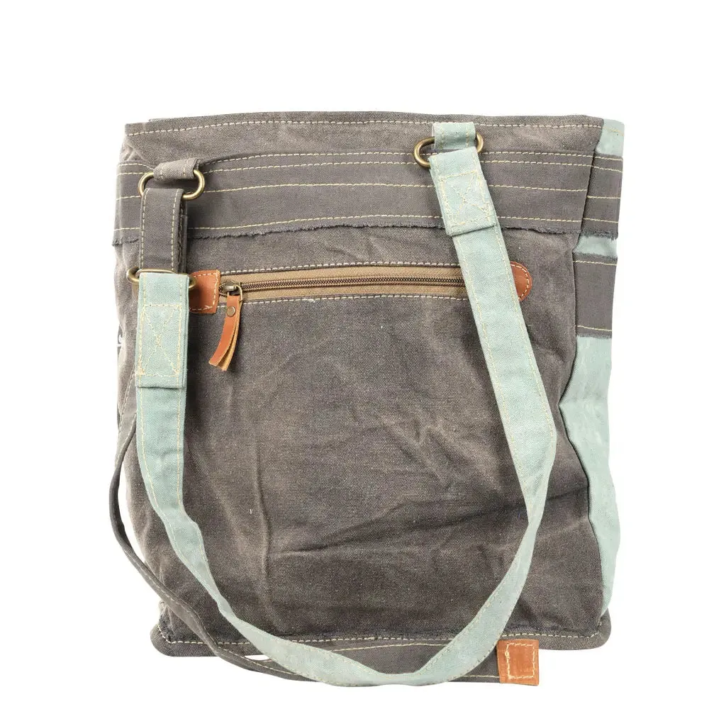 Canvas Bicycle Tote Crossbody