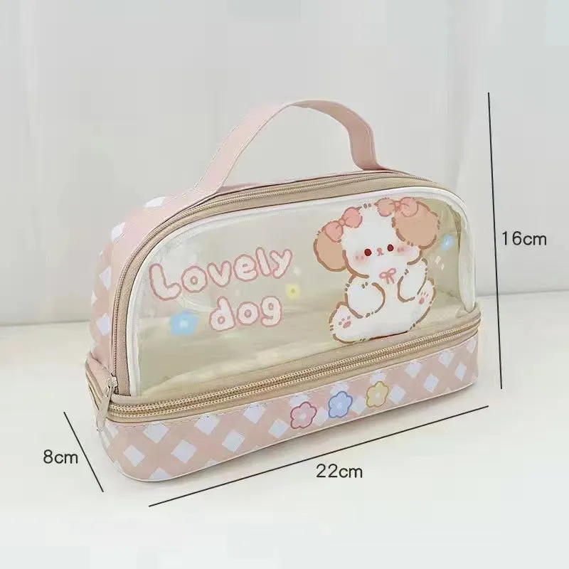 Cartoon Large Capacity Pencil Case