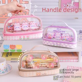 Cartoon Large Capacity Pencil Case