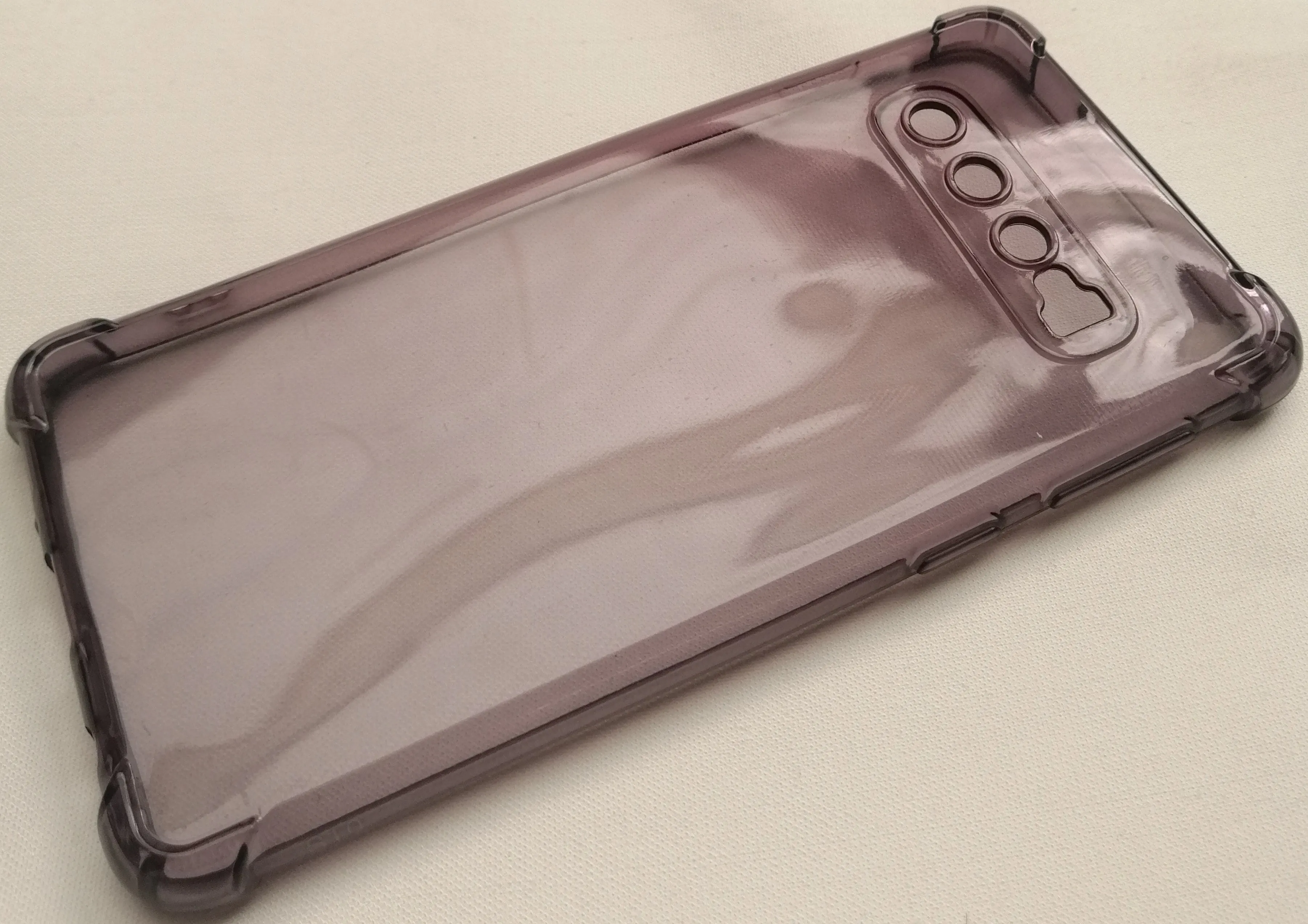 Case For Samsung S10 Transparent with Bumper & Camera Protection