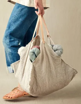 Cocoknits Rustic Linen Four Corner Bag (Large)