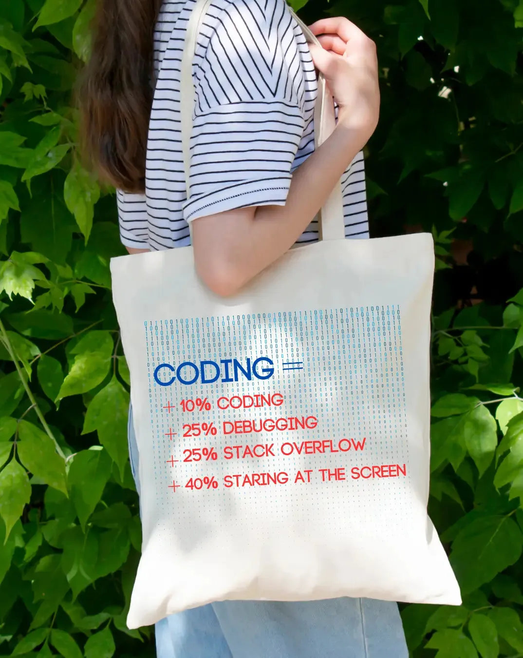 Coding -  Canvas Reusable Bags