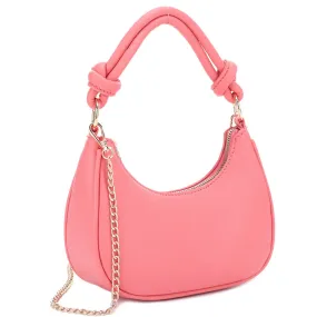 Curved Zipper Shoulder Crossbody Bag