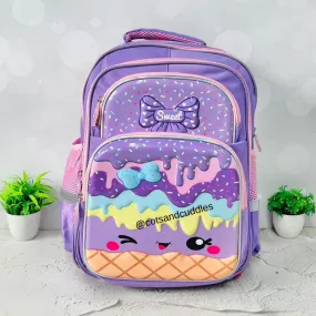 Cute Design 2 Pocket Hardshell Backpack For Kids