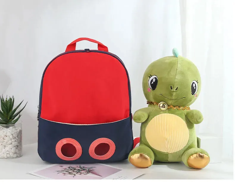 Cute Dino Theme Soft Plush Backpack for Kids