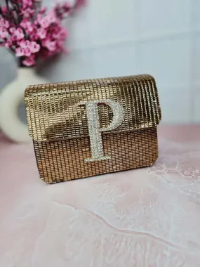 Designer Initial Clutch Bag