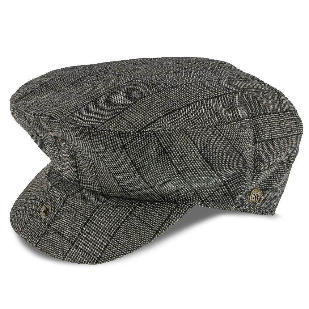 Director - Walrus Hats Grey Plaid Polyester Ivy Cap