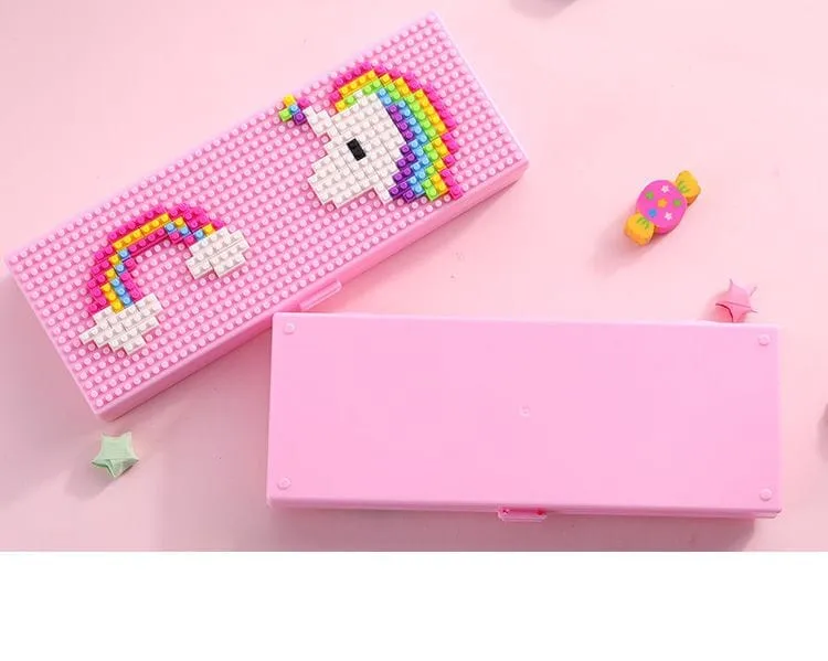 DIY Fun Puzzle Mini Blocks Pencil Case