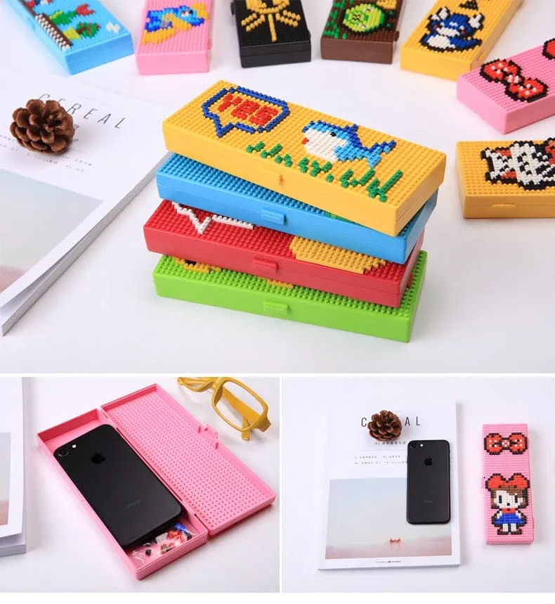 DIY Fun Puzzle Mini Blocks Pencil Case