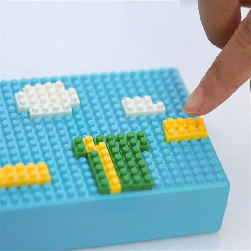 DIY Fun Puzzle Mini Blocks Pencil Case