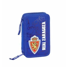 Double Pencil Case Real Zaragoza Blue (28 pcs)