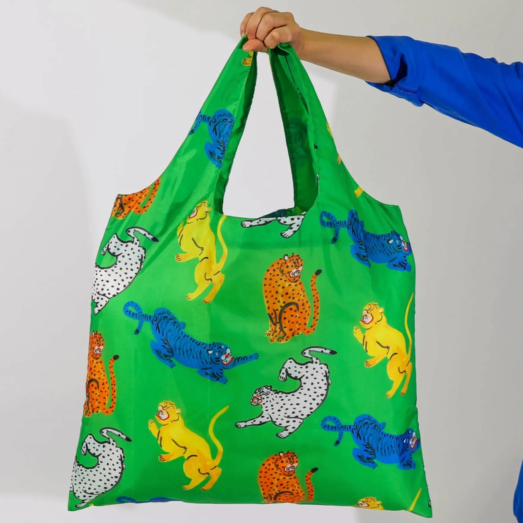 Eco Friendly Reusable Tote - Wild Cats Art Sack