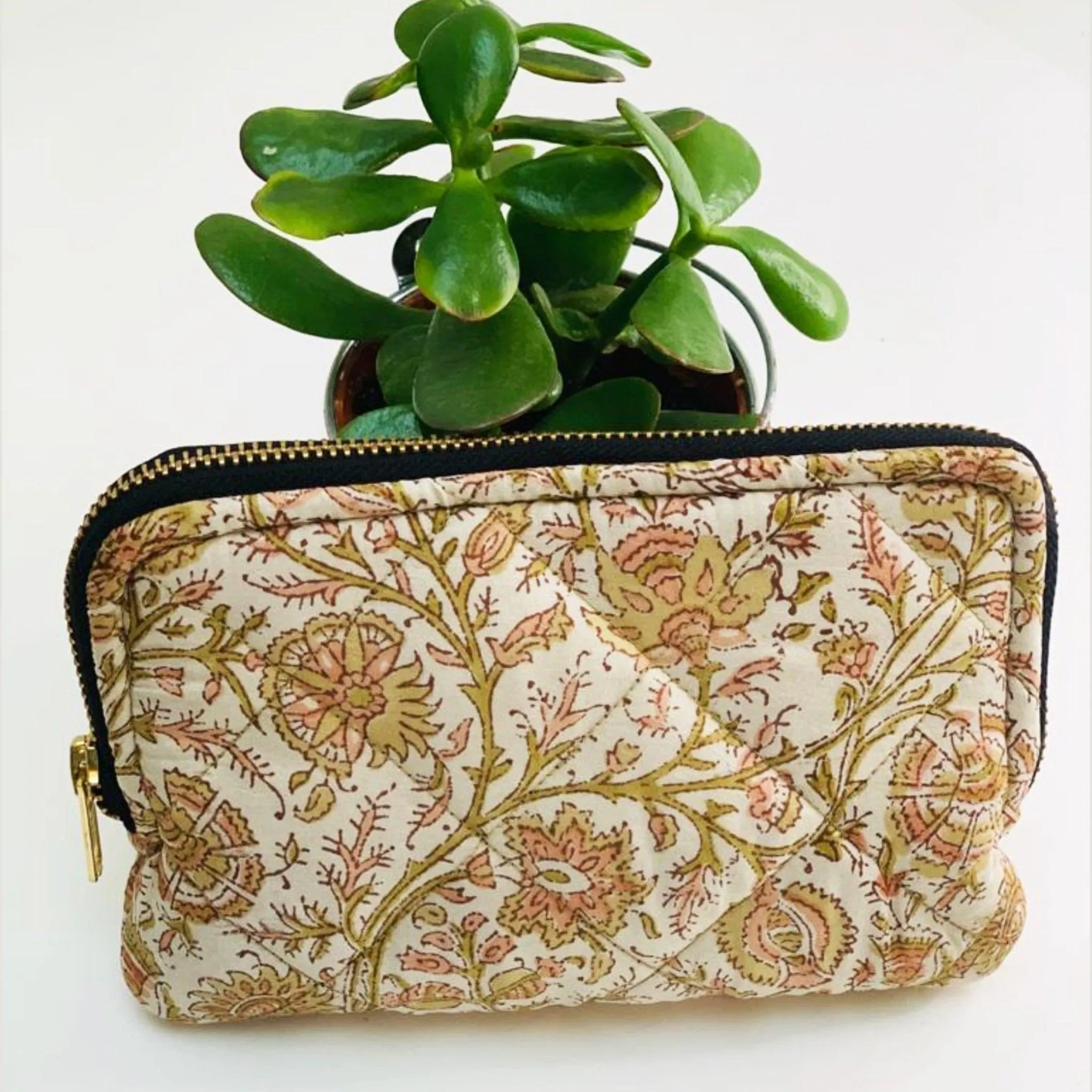 Eco friendly travel cosmetic or makeup bag (One-Off Print)