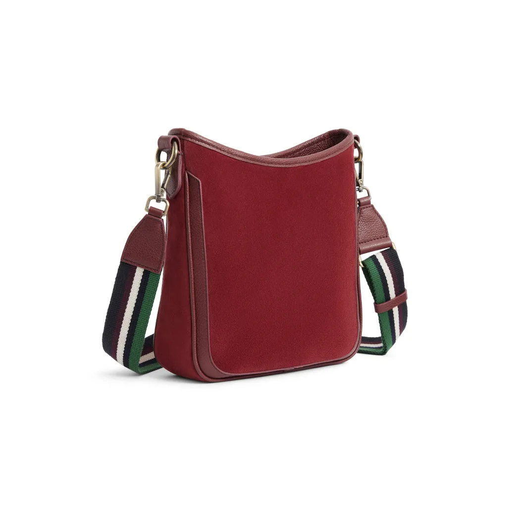 Fairfax & Favor Limited Ruby Suede Richmond Messenger Bag