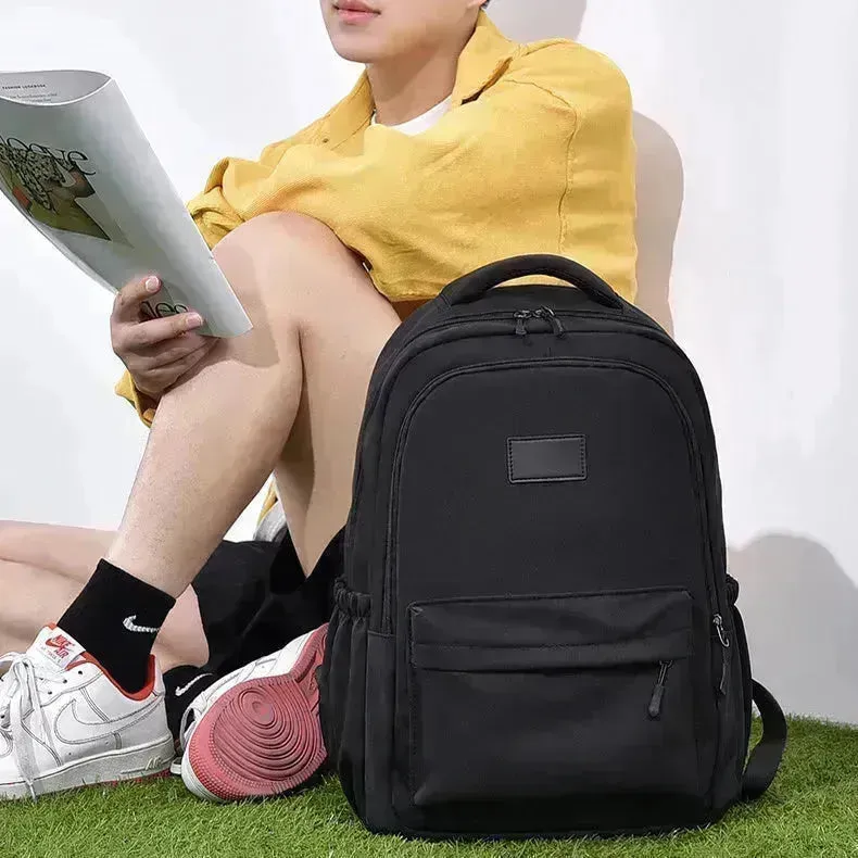 Fashion Oxford Backpack Waterproof Large Capacity Junior High School Students Schoolbag Girls Solid Campus Travel Bags Women and Men.