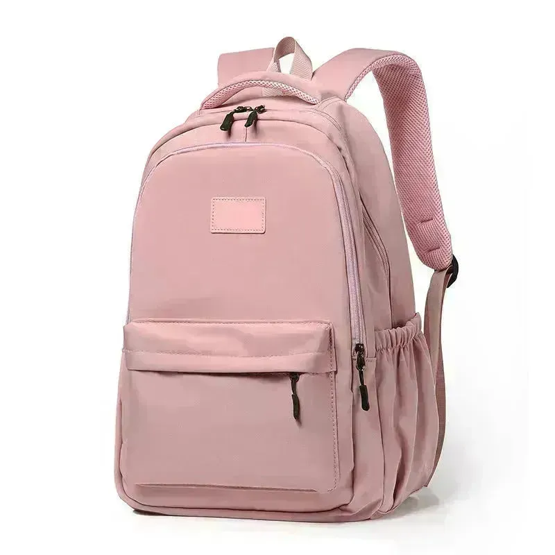 Fashion Oxford Backpack Waterproof Large Capacity Junior High School Students Schoolbag Girls Solid Campus Travel Bags Women and Men.