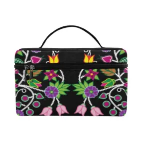 Floral Beadwork Cosmetic Bag/Large