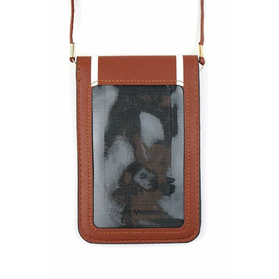 FOOTBALL CELL PHONE PURSE: Crossbody Purse