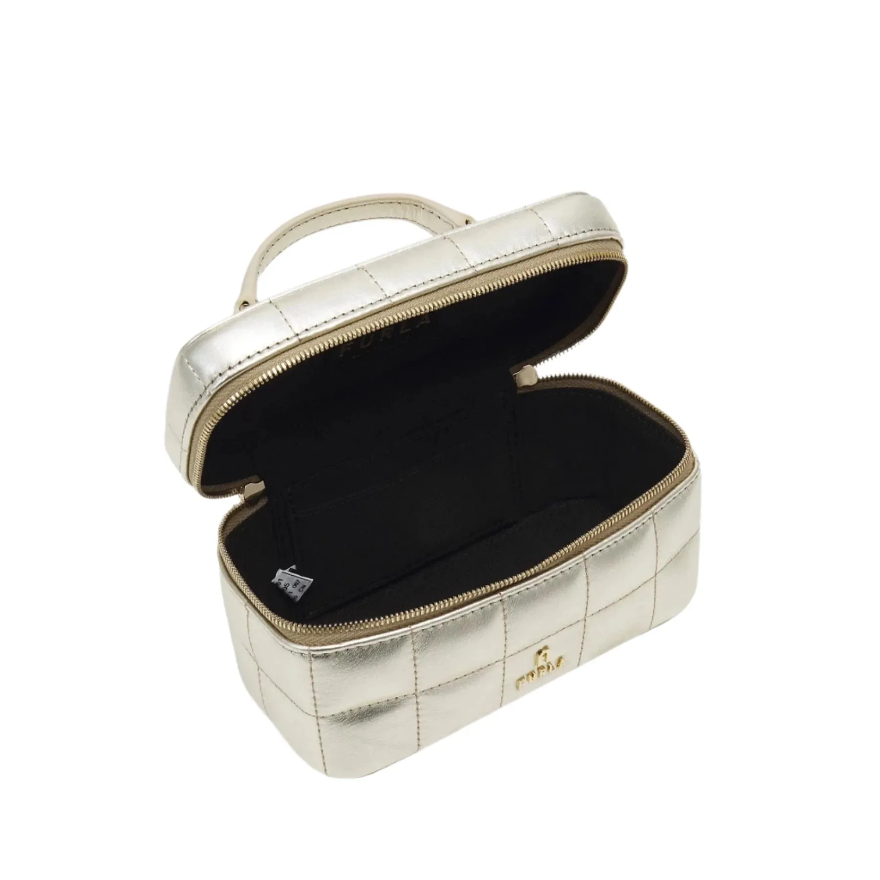 Furla Camelia Cosmetic Case / Crossbody Bag - Gold