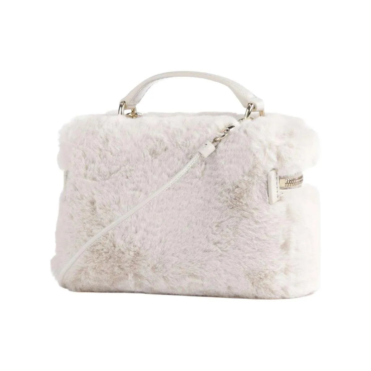 Furla Camelia Micro Vanity Case Crossbody - Teddy White