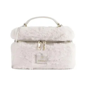 Furla Camelia Micro Vanity Case Crossbody - Teddy White