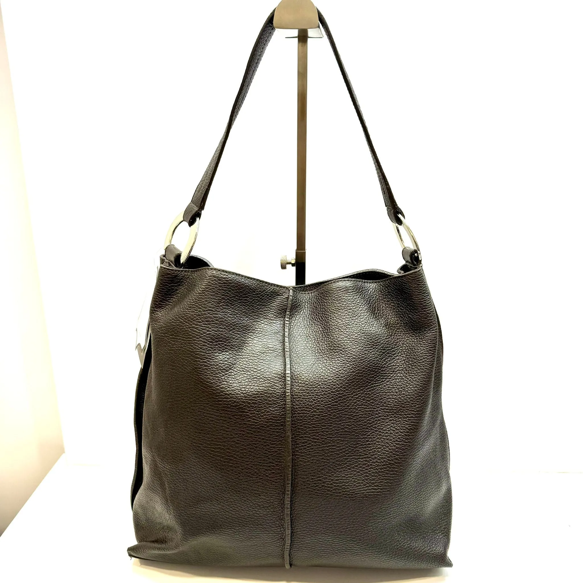 Furla Dark Brown Leather Shoulder Bag