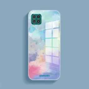 Galaxy M53 Watercolor Splatter Glass Back Case