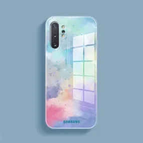 Galaxy Note 10 Plus Watercolor Splatter Glass Back Case