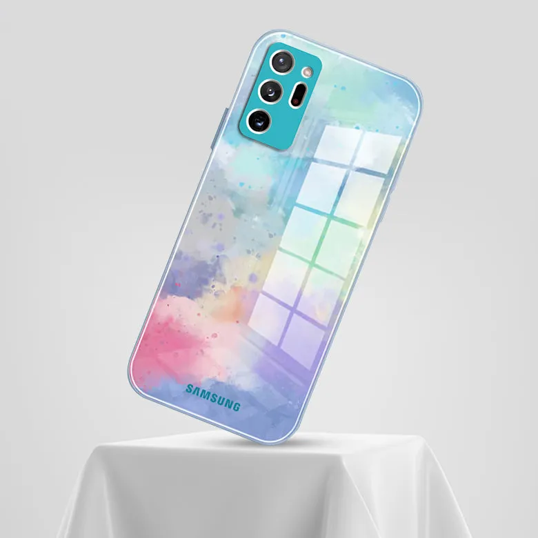 Galaxy Note 20 Ultra Watercolor Splatter Glass Back Case