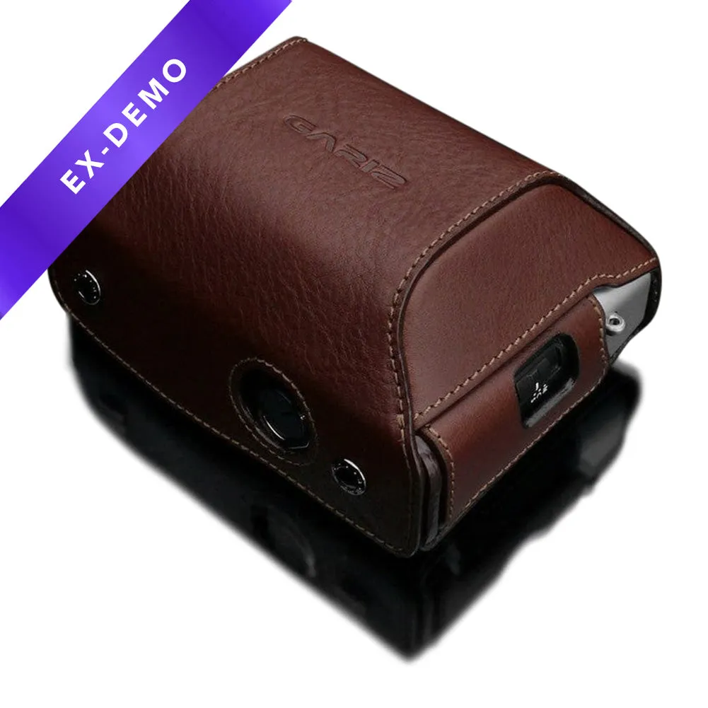 Gariz HG-CCX100VBR Brown Leather Camera Cover for Fuji X100V (Cover Only) (DEMO STOCK)