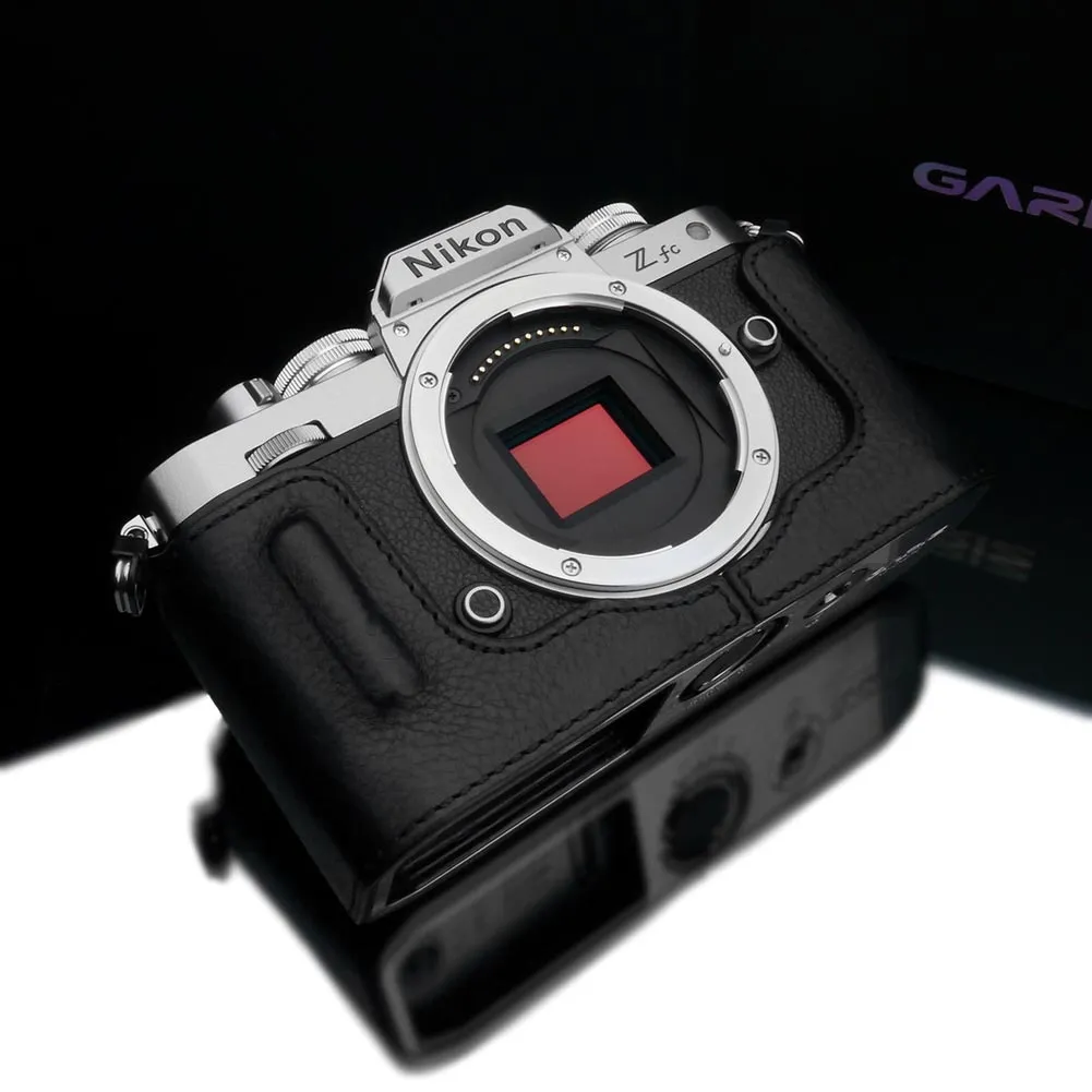 Gariz HG-ZFCBK Black Leather Camera Half Case For Nikon ZFC