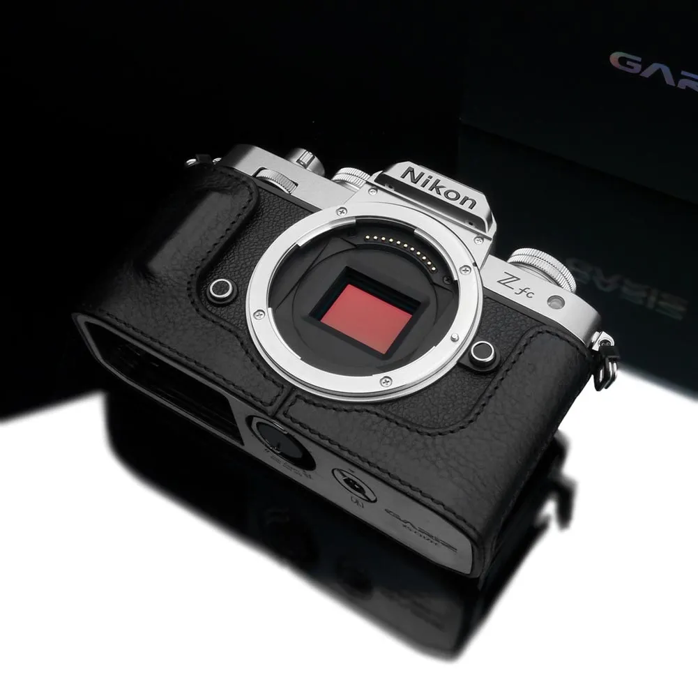 Gariz HG-ZFCBK Black Leather Camera Half Case For Nikon ZFC