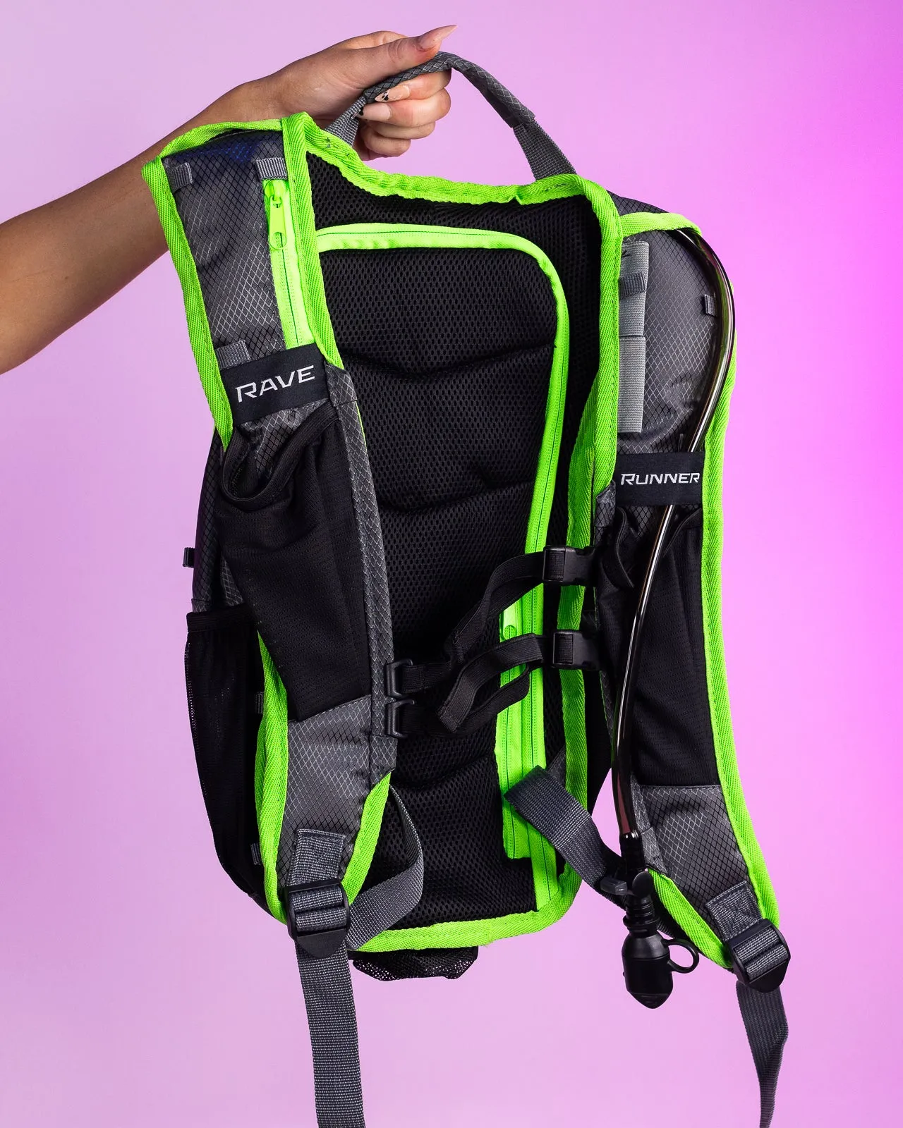 Gen Z Radiant Neon Gunmetal Backpack