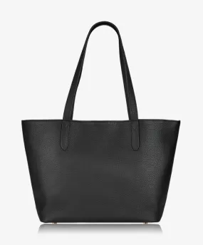 GiGi New York - Teddie Tote Black Scotch Grained Pebble Leather