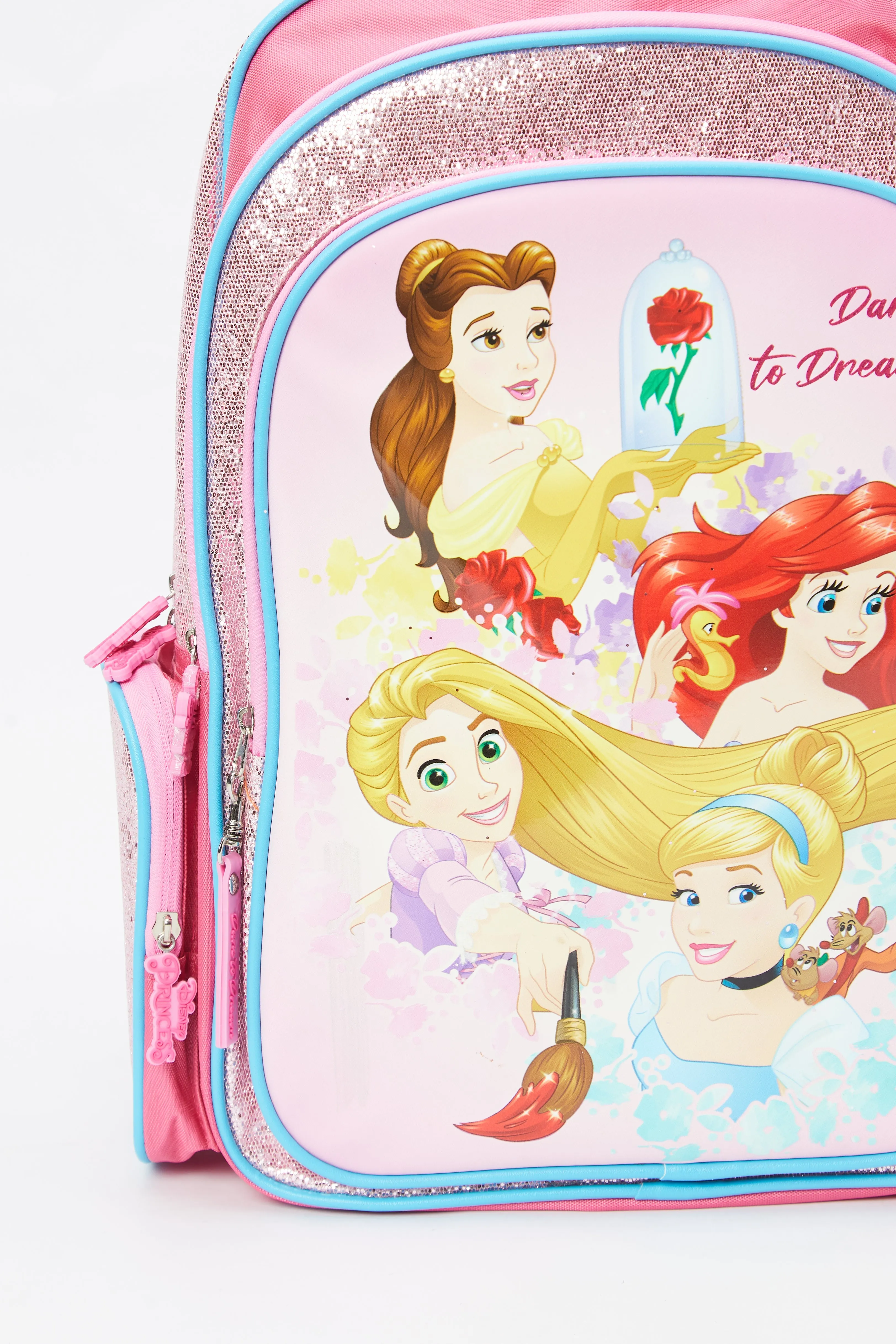 Girls Pink Disney Princess Dare To Dream 18" Backpack