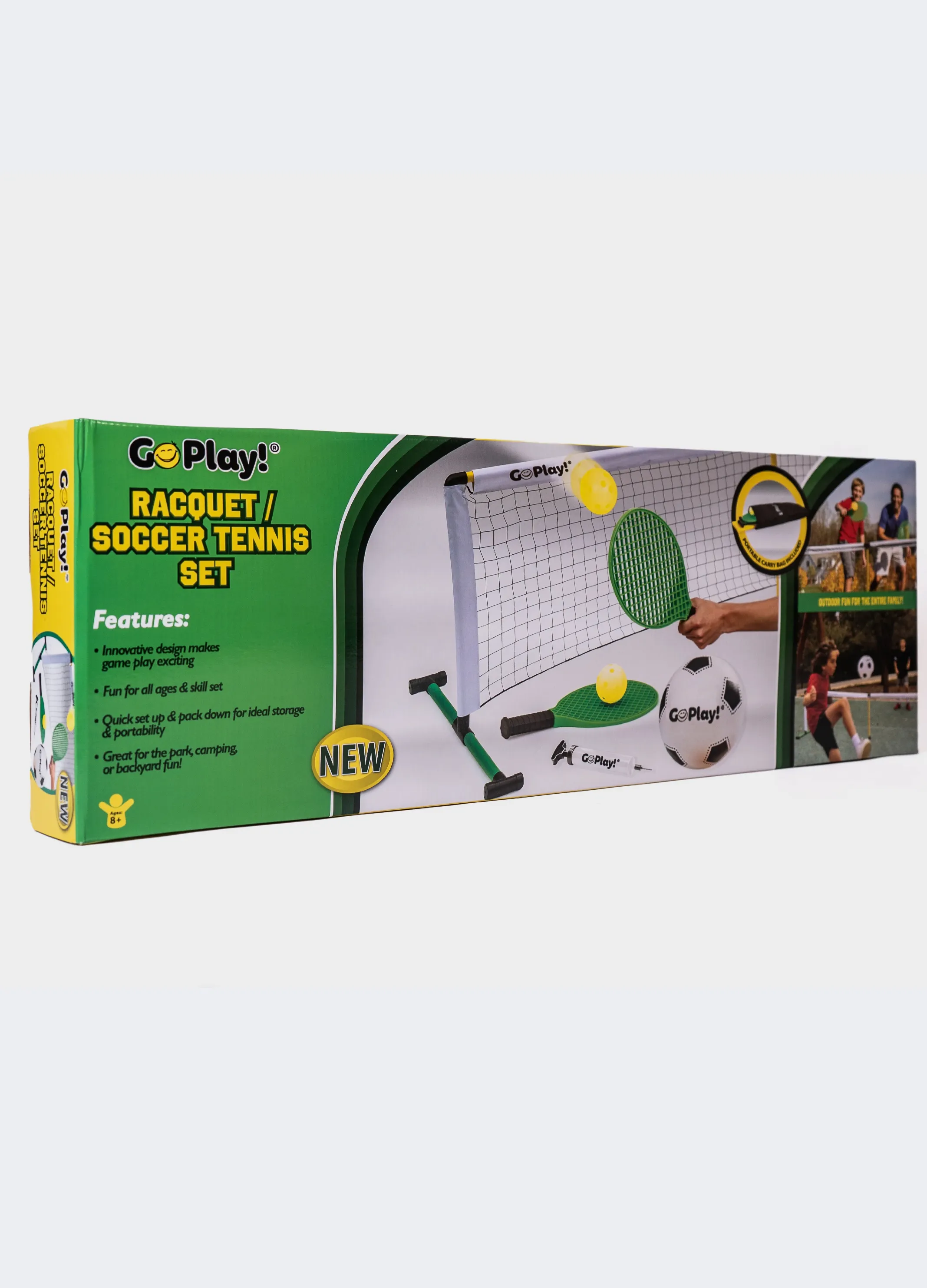 Go Play! Racquet / Soccer Tennis Set BOX SLIGHTLY DAMAGED