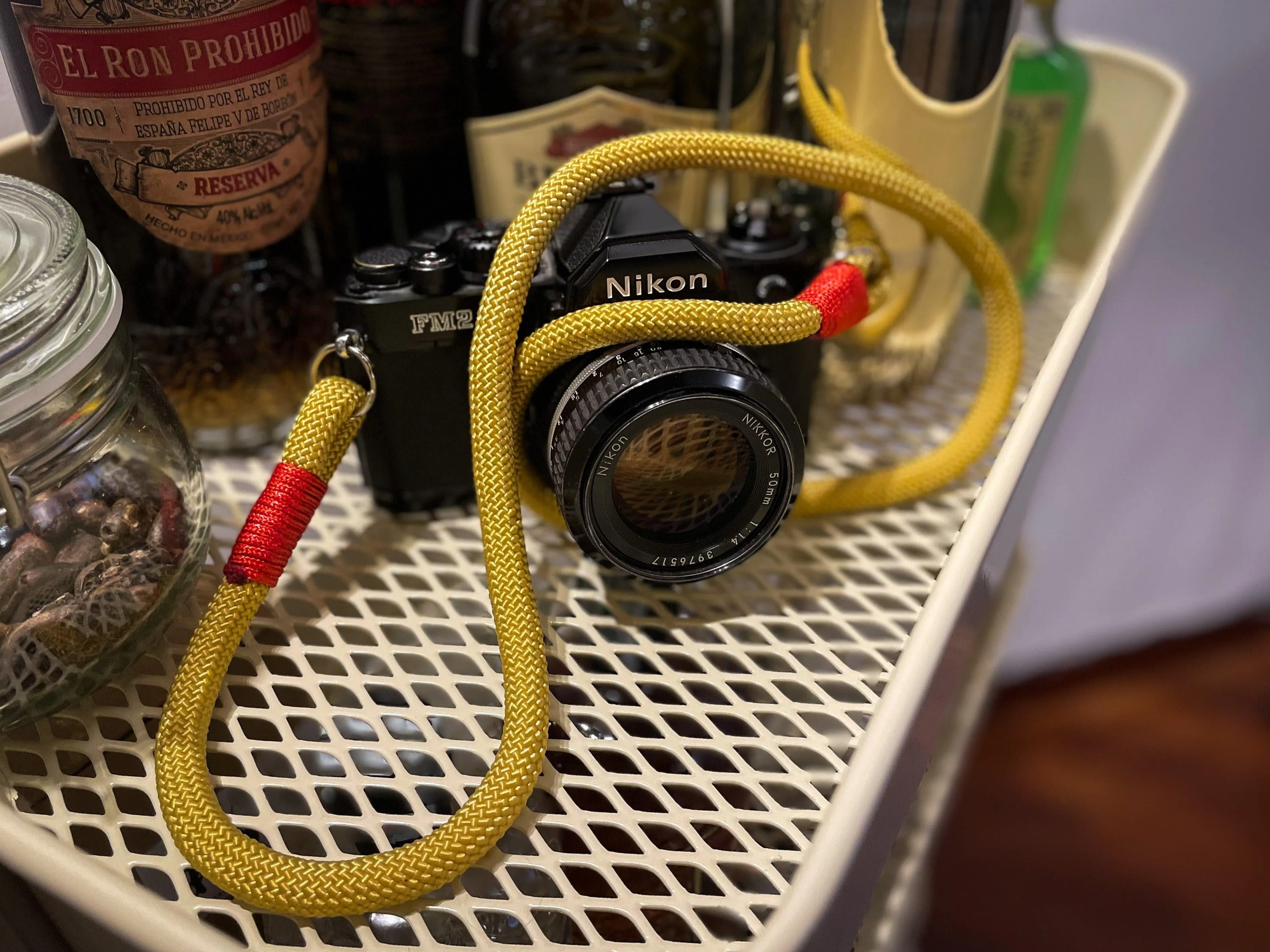 Gold Acrylic Camera Strap