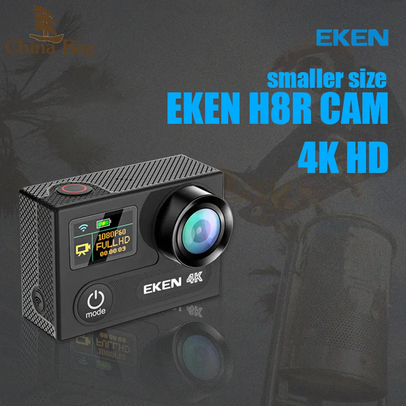 H8R PLUS Ultra HD Action Camera with 4K 30FPS Resolution and 2.0 Screen