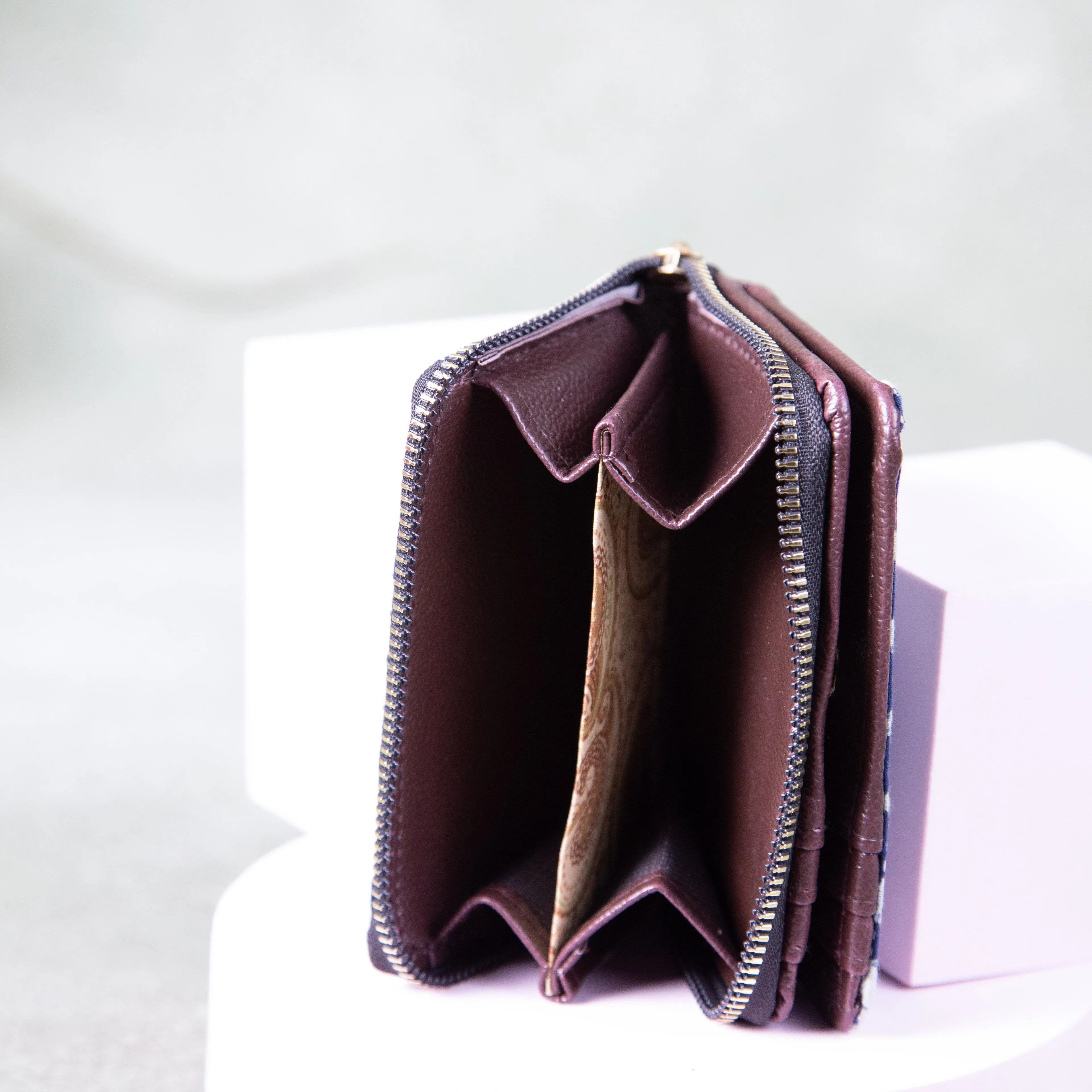 Handmade Wallets - Mini Multi-colour Small Triangle Design