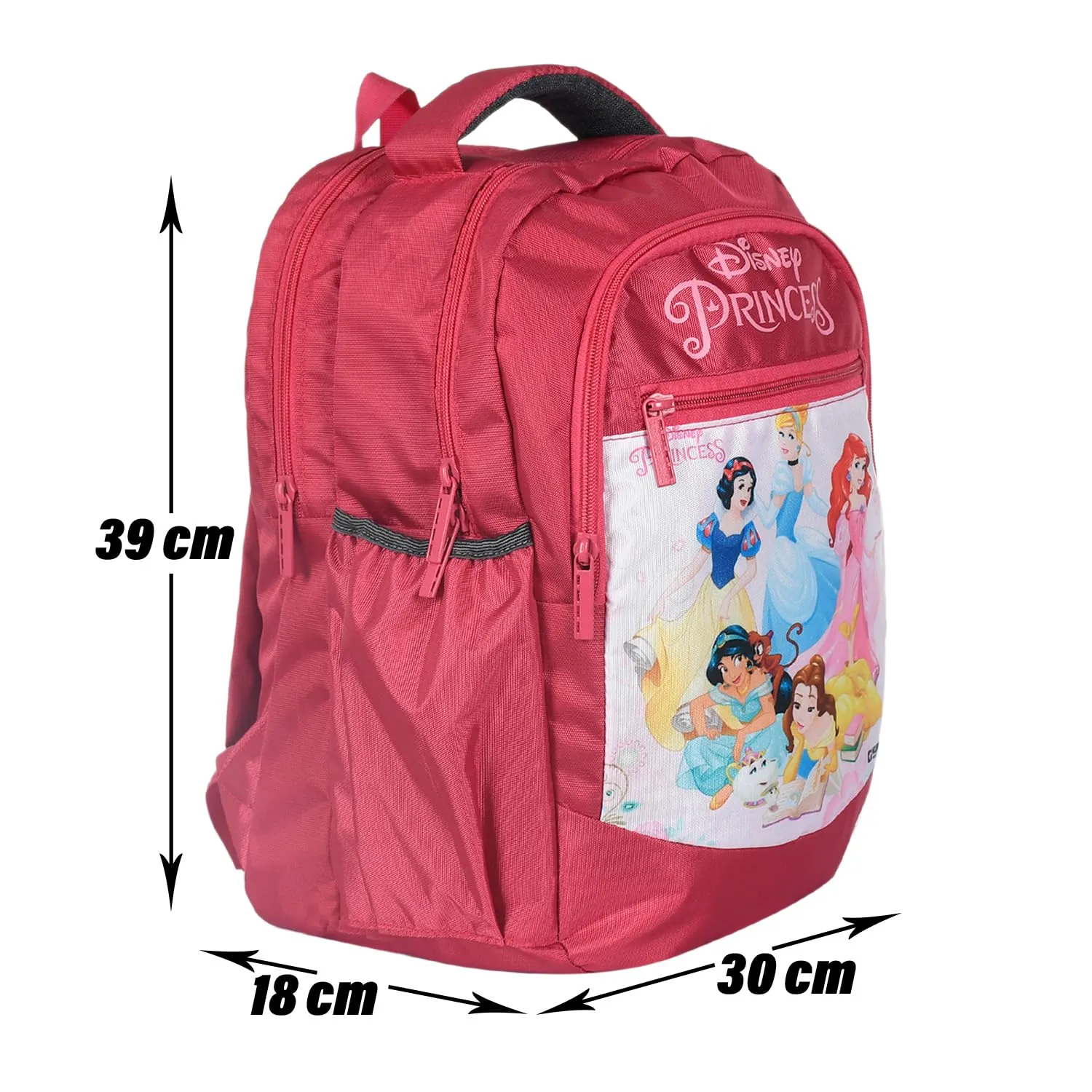 Heart Home Disney Princess School Bag|Kids School Bags|Student Bookbag|Spacious School Bag|School Bag for Girls & Boys|School Backpack for Kids|4 Compartments School Bag|Pink